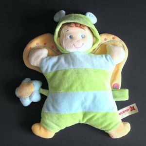 NICOTOY BOY BUTTERFLY FLOWER BELGIUM PLUSH